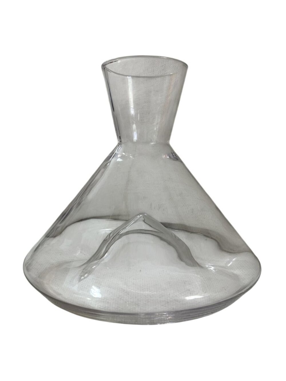 Sempli Monti Crystal Decanter Aerator Lead Free Hand Blown Holds 750ml Bottle